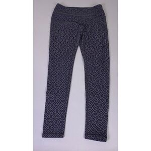 Lucy Leggings Women's Size Medium Medium Gray Geometric Heart Print Activewear